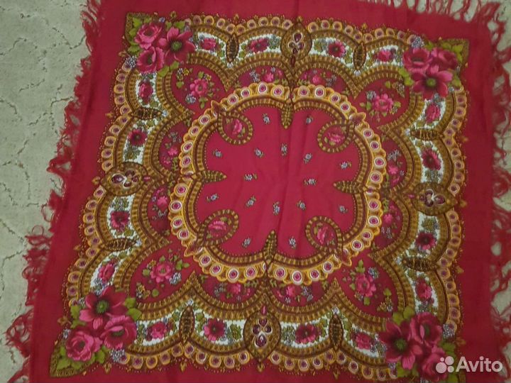 Павловопосадский платок шерсть