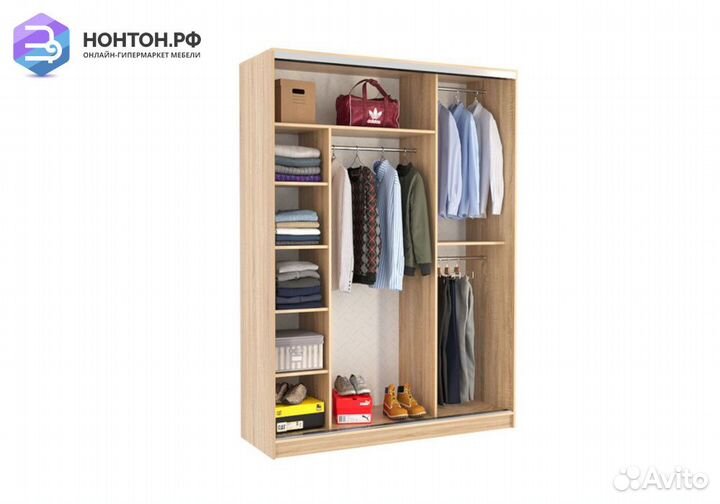Шкаф-купе Бассо 7-600 57 дуб сонома