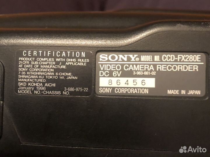 Видеокамера handycam video 8