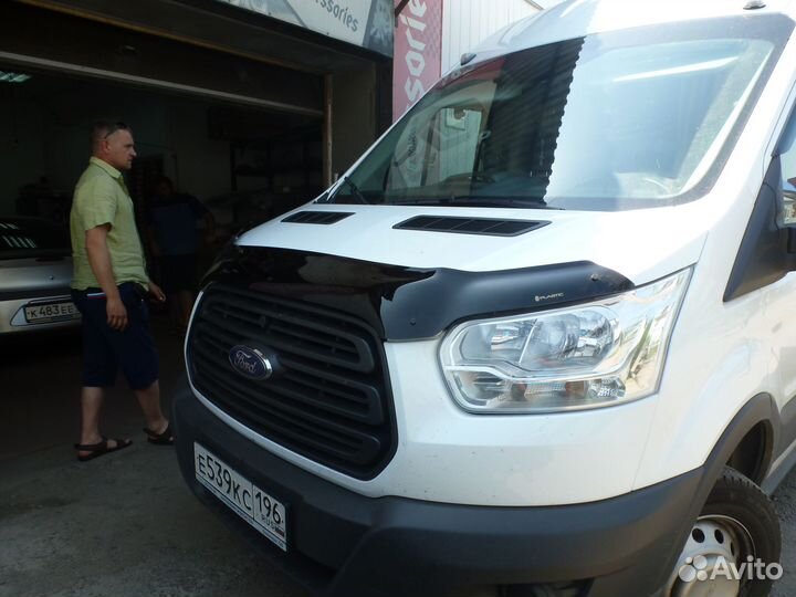 Дефлектор капота (exclusive) (Classic черный ) Ford Transit