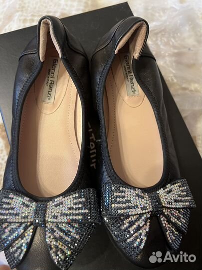 Балетки натуральная кожа