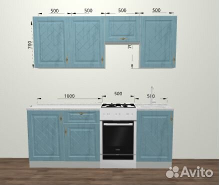 Кухня модульная Гранд (цена за весь проект)