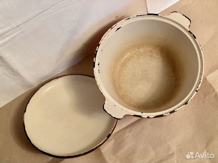 Утятница чугунная эмалированная СССР