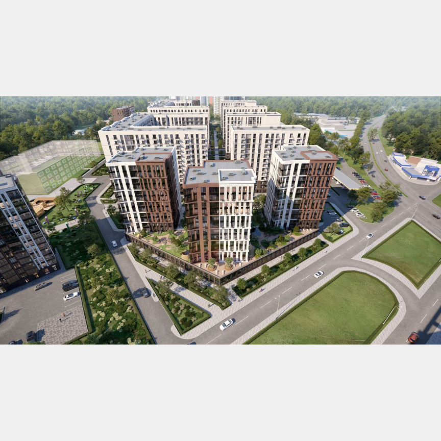 2-к. квартира, 68,9 м², 2/13 эт.
