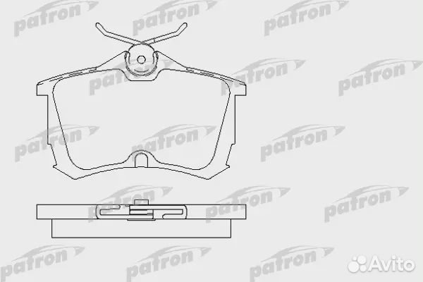 Patron PBP1506 Колодки тормозные дисковые задн HON