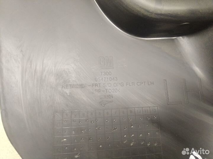 Накладка порога (внутренняя) Aveo (T300) 2011