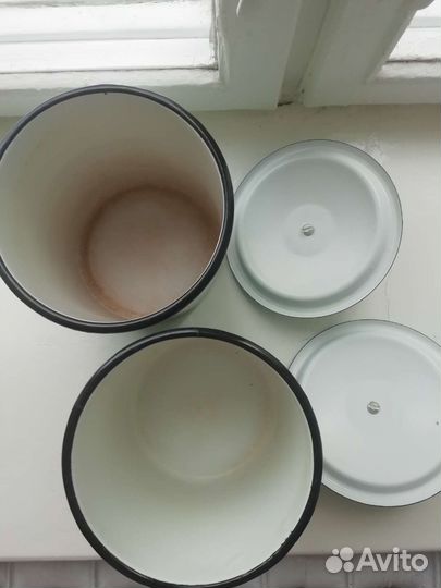 Эмалированные банки для сыпучих продуктов