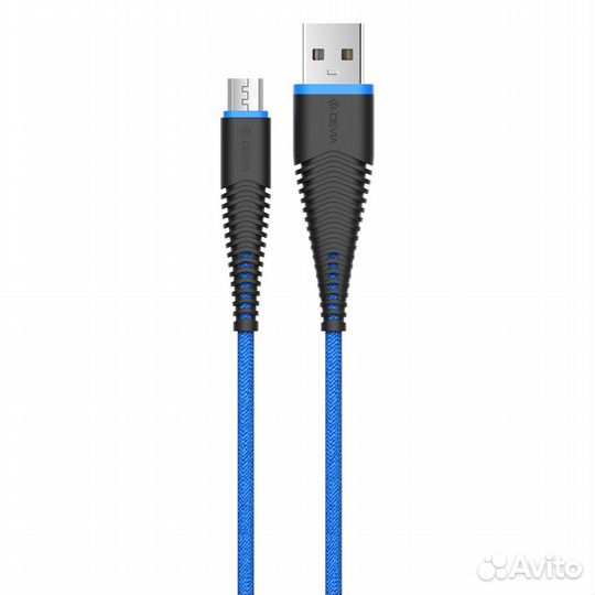 Кабель Devia Fish 1 Micro USB Cable - Blue