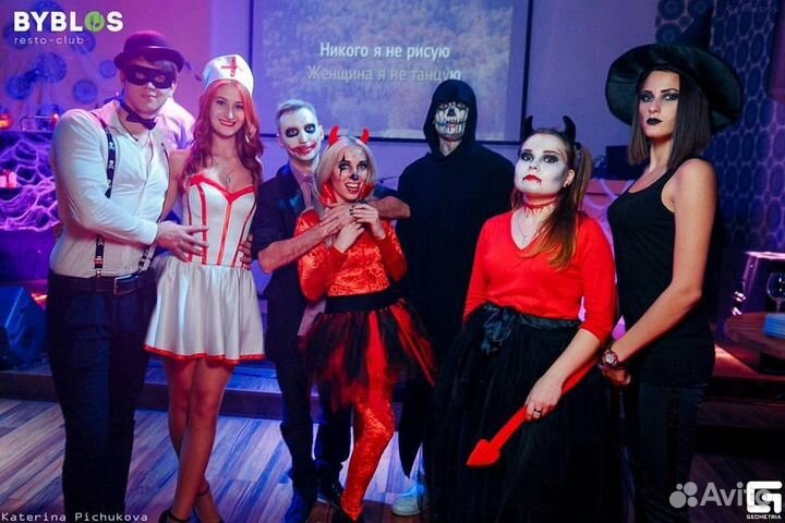 Грим на хэллоуин