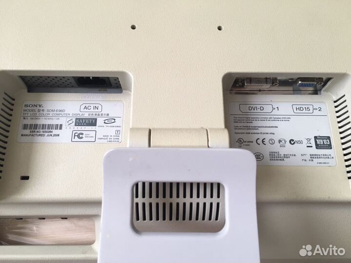 Моитор sony SDM-E96D 19