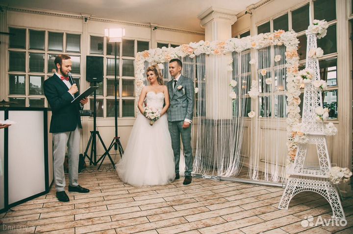 Ведущий на свадьбу/корпоратив с dj и оборудованием