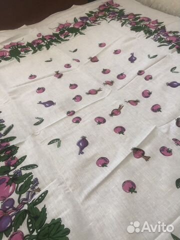 Скатерть льняная новая СССР