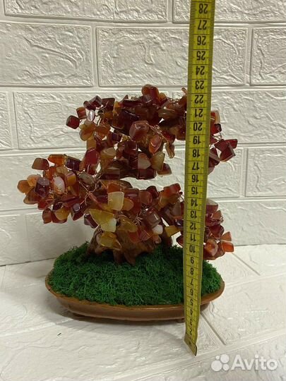 Дерево бонсай натуральный янтарь