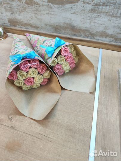 Букет из шоколадных цветов