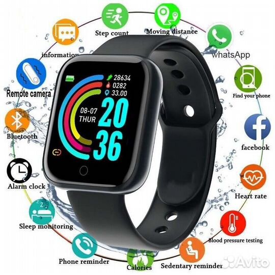 Новые Умные часы smart watch D20 ultra, Bluetooth