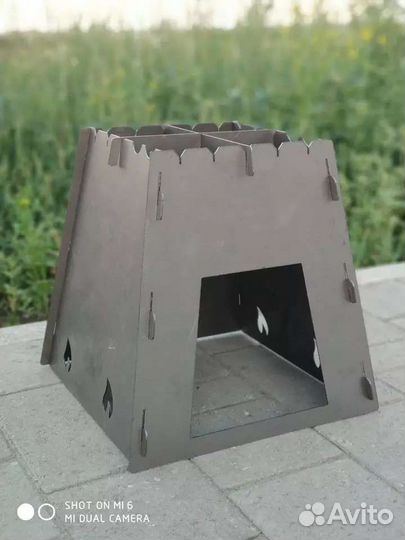 Печь походная для казана (казан-мангал)