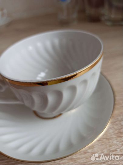 Чайная пара лфз костяной фарфор