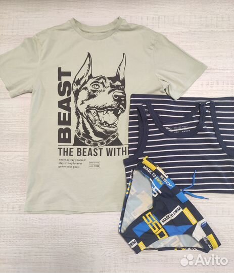 Пакет одежды для мальчика лето б/у и новое