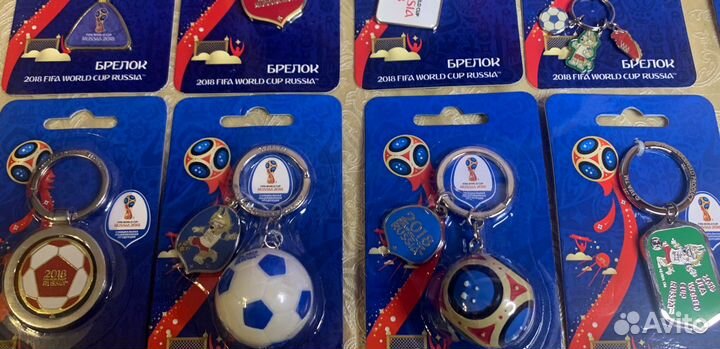 Полный набор 13 брелков Fifa. Чемпионат мира 2018