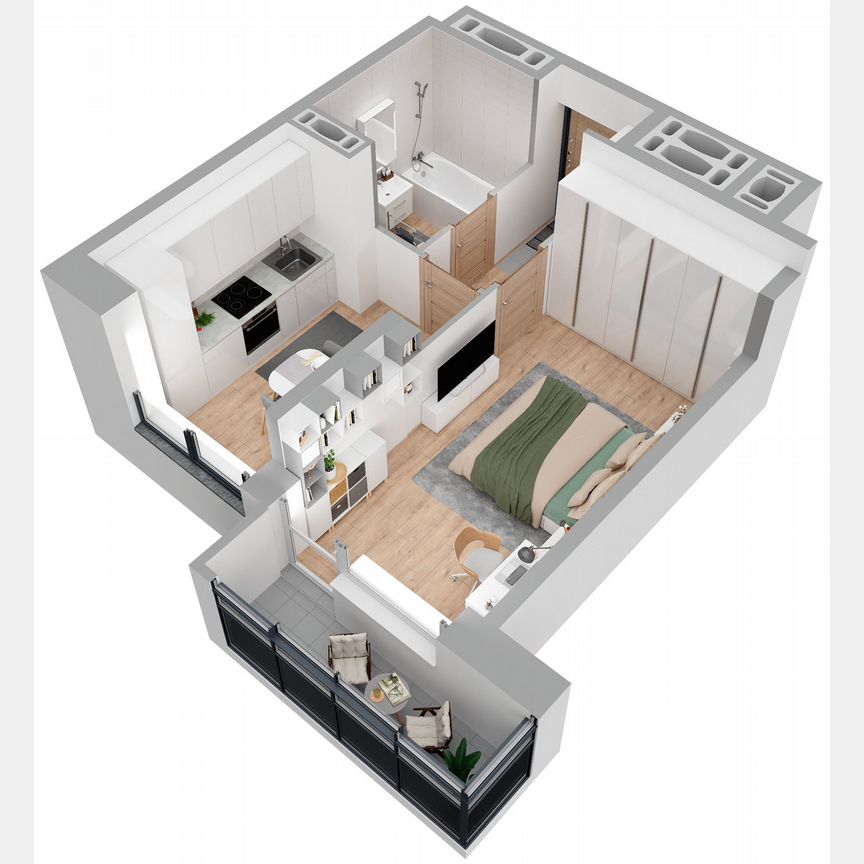 1-к. квартира, 34,5 м², 19/23 эт.