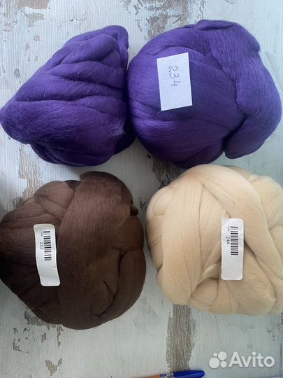 Шерсть для валяния 19 мкр Германия