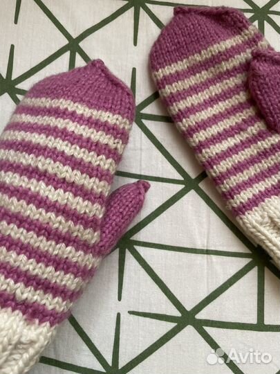 Варежки женские ручная работа шерсть