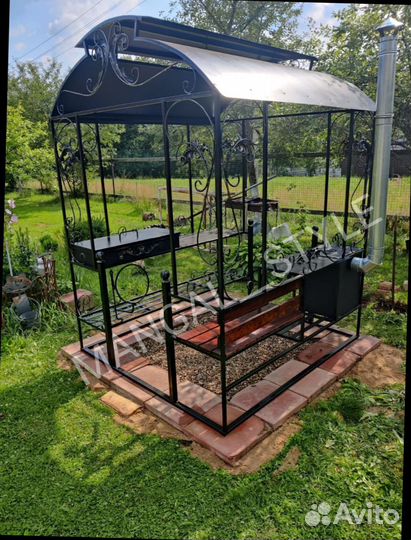 Мангал с крышей