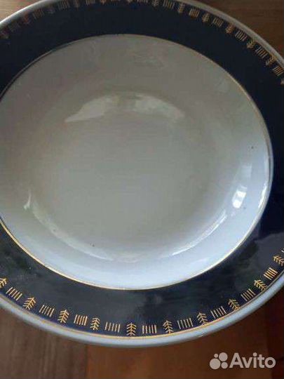 Тарелки суповые и стаканы граненые СССР