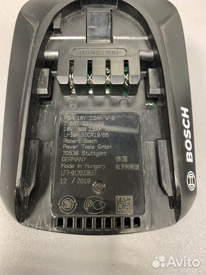 Аккумулятор 18V для пылесоса Bosch