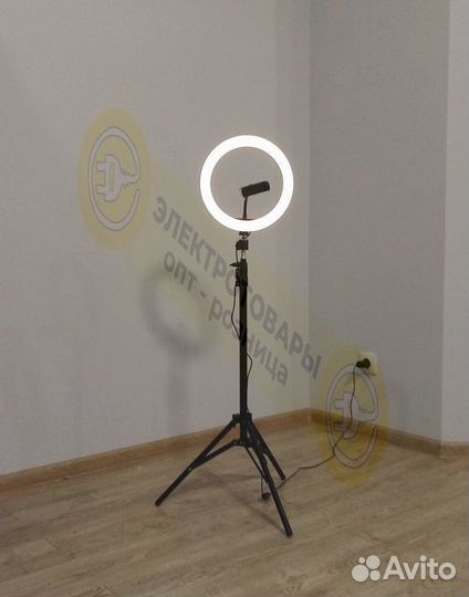 Кольцевая лампа 26 см + штатив