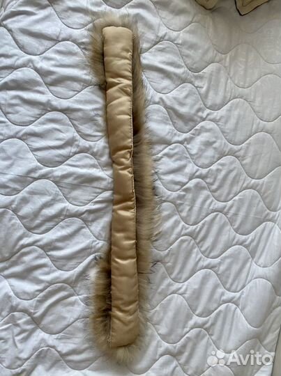 Новый воротник из меха енота натуральный