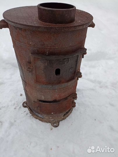 Печь буржуйка чугунная СССР
