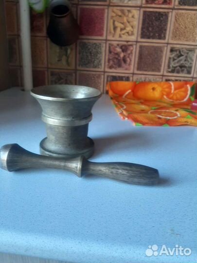 Ступка с пестиком,латунь бронза, ссср, торг есть