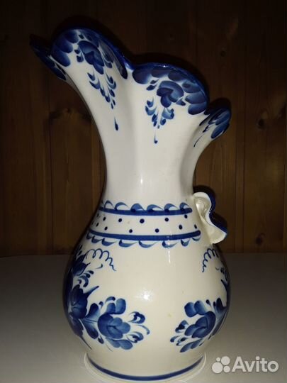 Ваза для цветов Гжель