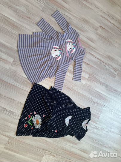 Платья для двойни 86,92