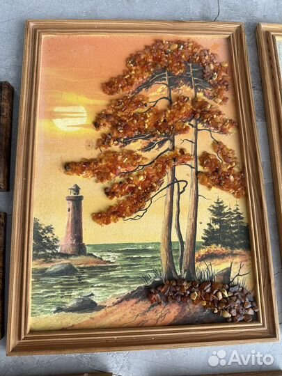 Картины из янтаря