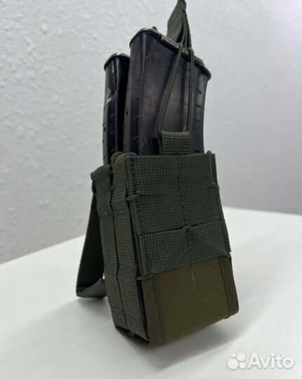 Подсумок на 2 магазина ак открытый 