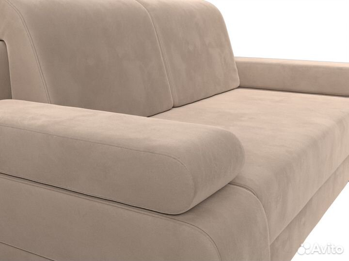 Диван прямой Денвер, велюр, бежевый. Москва и мо