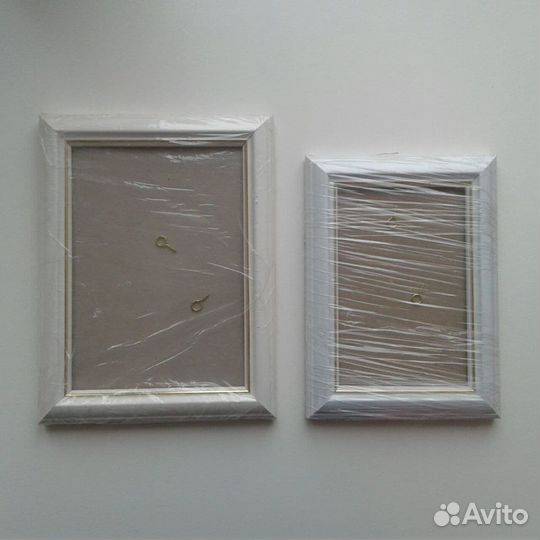 Белая рама со стеклом 13 х 18 см