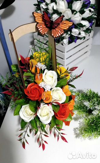 Букет для интерьера из роз