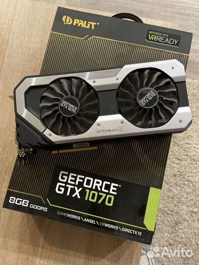 Видеокарта Palit GTX 1070 Super Jetstream 8 gb