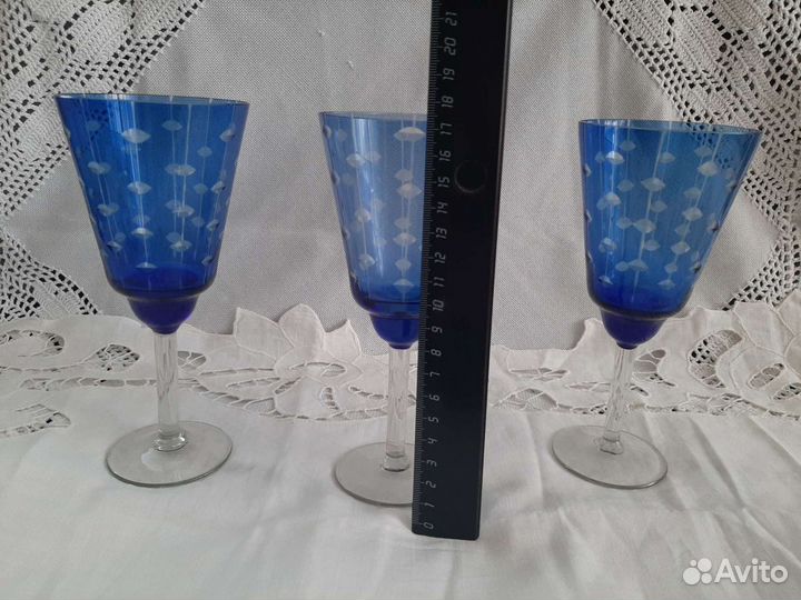 Фужеры лзхс цветное двухслойное стекло