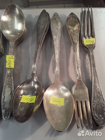 Наборы ложек вилок мельхиор винтаж СССР