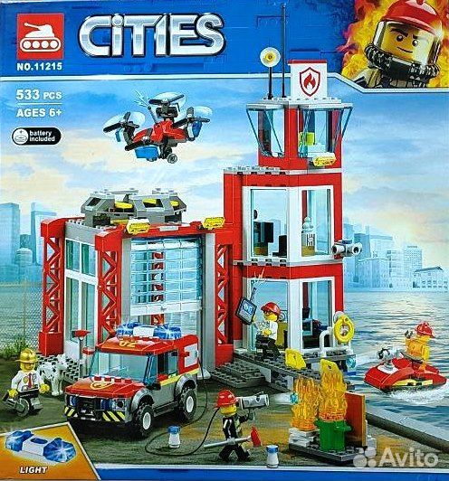 Конструктор Город 533 дет + свет элементы