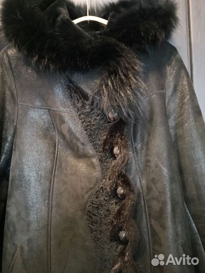 Дубленка натуральная женская 48 размер Турция