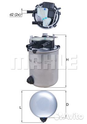 Фильтр топливный nissan X-trail (T32 ) 1.6 dCi