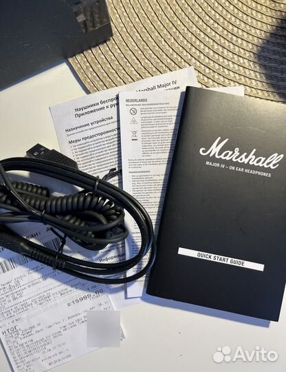 Наушники Marshall Major 4 черные