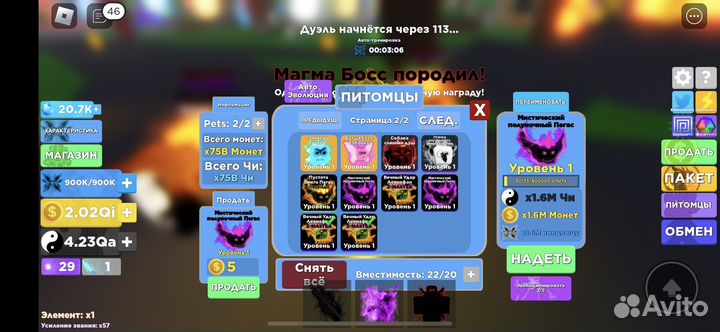 Петы в Ninia Legengs