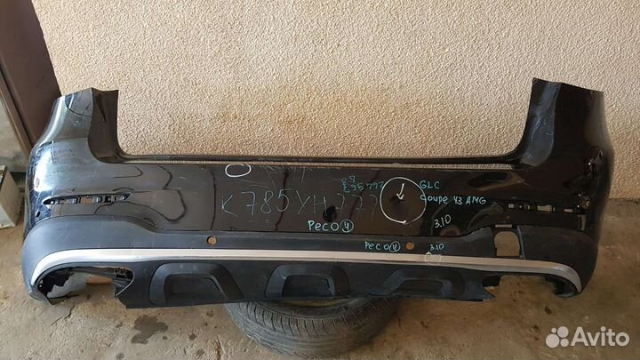 Бампер задний mercedes Benz GLC coupe amg
