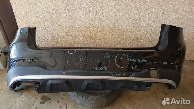 Бампер задний mercedes Benz GLC coupe amg